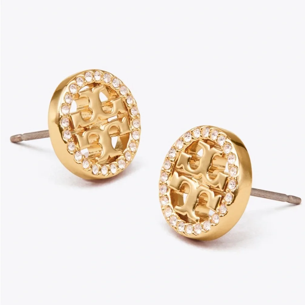 🫦Host‎ Pick🪸Tory Burch Miller Pave Stud Earrings